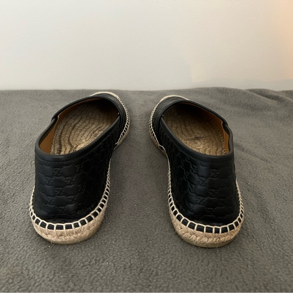 GUCCI 567106 LEATHER ESPADRILLES -Black Women’s Euro 40.5, with box and dust bag - Picture 7 of 8